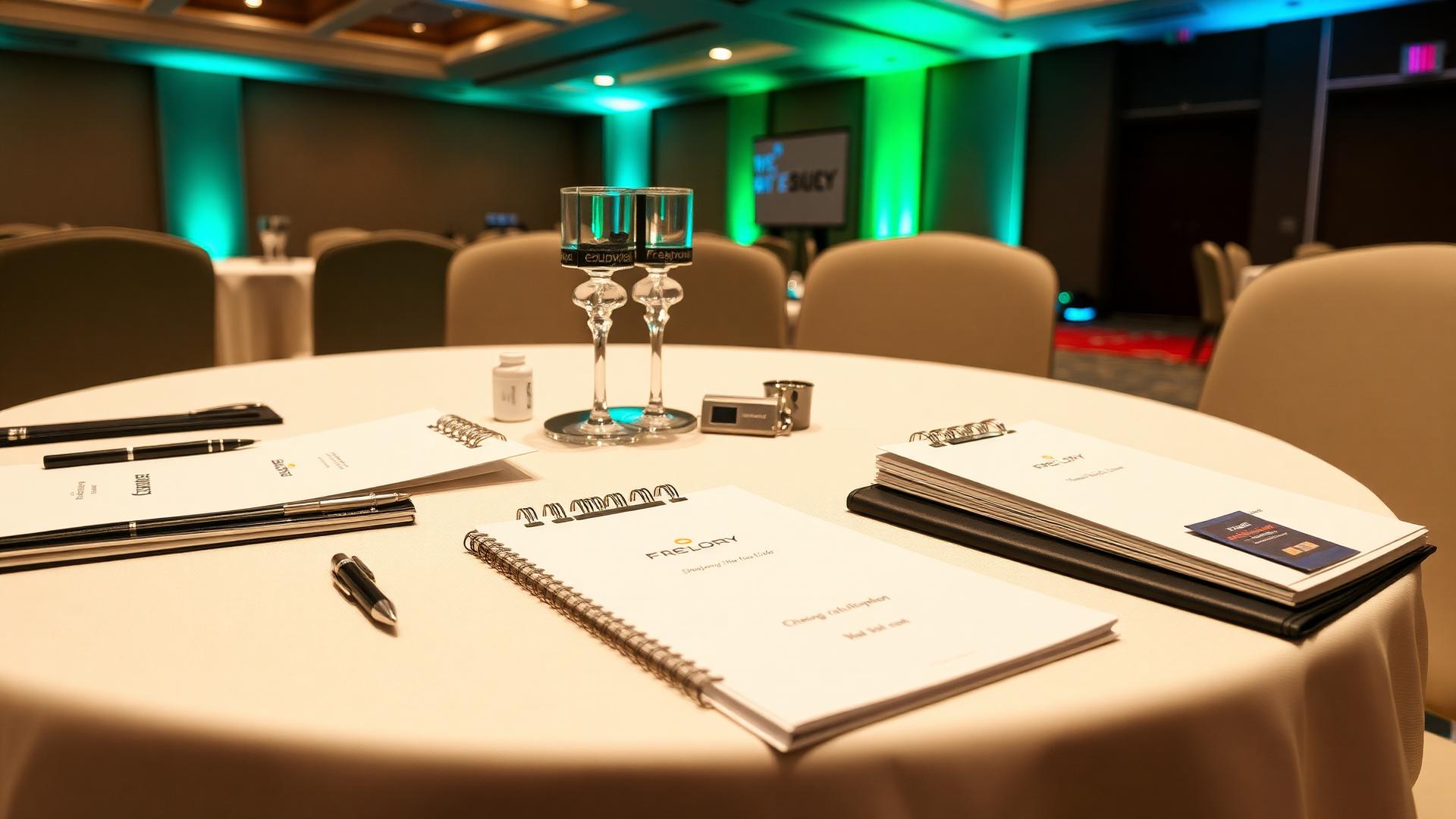 Blocos e papelaria para eventos corporativos